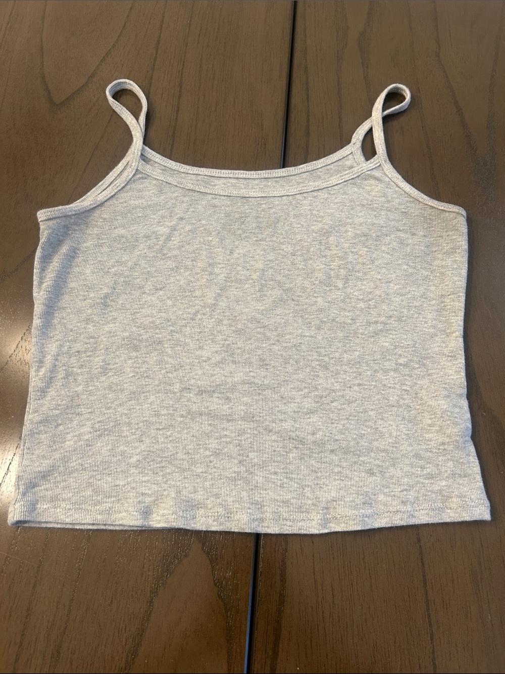 No Boundaries Light Gray Spaghetti Strap Camisole